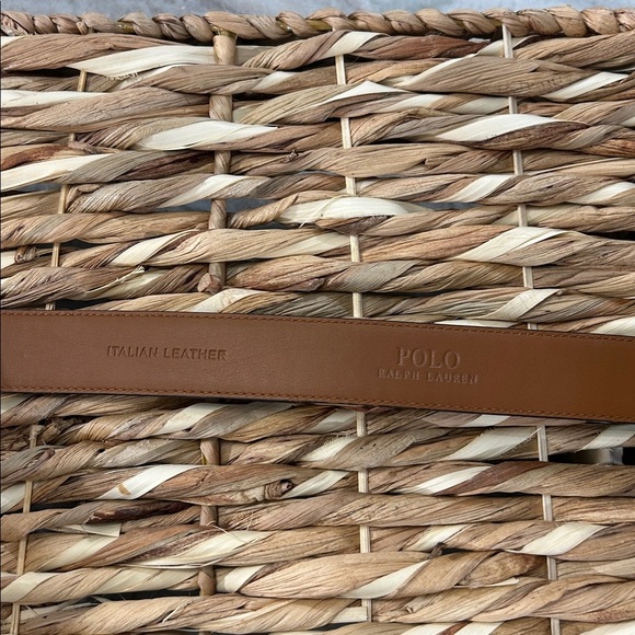 Polo Ralph Lauren Mens Belt Faux Crocodile Alligator Italian Leather Black Sz36 - Picture 5 of 12